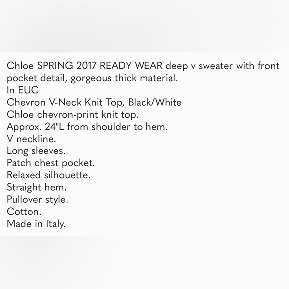 Chloe cotton v-neck sweater - Picture 9 of 9